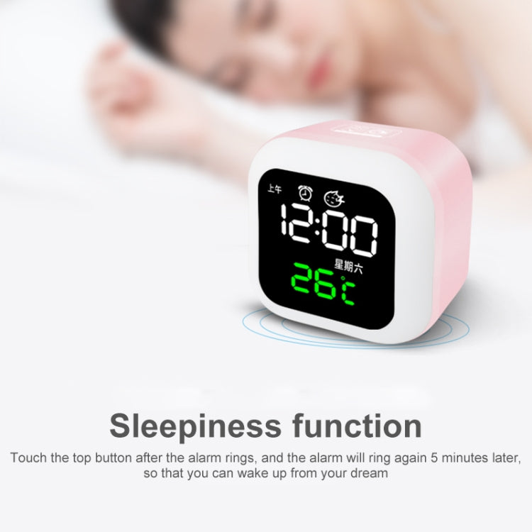 Orologio intelligente domestico USB con luce notturna, funzione di memoria e display LED, Smart Clock