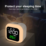 Orologio intelligente domestico USB con luce notturna, funzione di memoria e display LED, Smart Clock