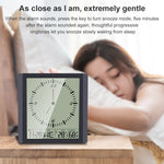 TS-8675 Orologio multifunzione con schermo grande Termometro igrometro creativo per uso domestico, TS-8675