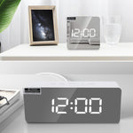 TS-S69-R Sveglia LED multifunzionale Batteria/Ricarica plug-in Orologio specchio per il trucco a doppio scopo, TS-S69-G, TS-S69-HW, TS-S69-R