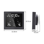TS-WP10-W Orologio da parete impermeabile per bagno, timer, termometro domestico, igrometro, TS-WP10-W, TS-WP10-B