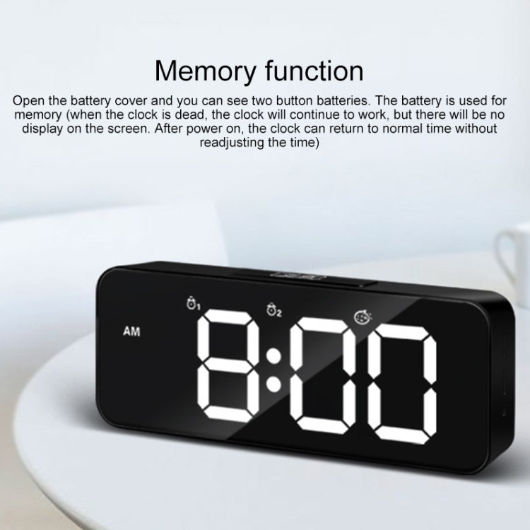 XM905 Sveglia multifunzione a comando vocale Orologio da parete elettronico a LED