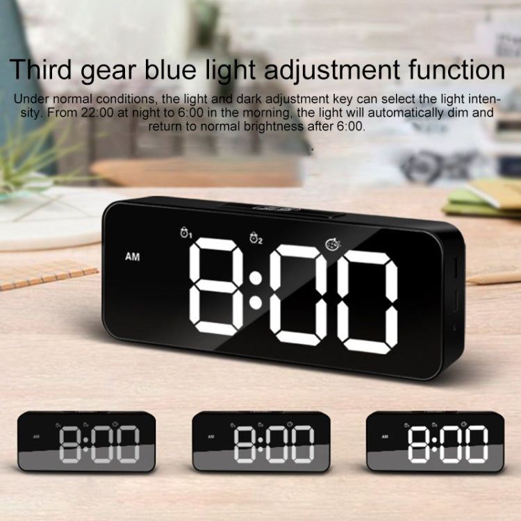 XM905 Sveglia multifunzione a comando vocale Orologio da parete elettronico a LED