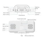 8821 Sveglia snooze a doppio scopo con specchio a LED, 8821(Black), 8821(White)