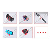 Supporto per cinghie ad alta resistenza per bicicletta da 5 pezzi per computer con luci per cellulare, consegna colore casuale, 5 PCS Bicycle Strength Straps Holder