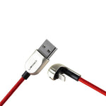 Cavo di ricarica e sincronizzazione telato 1m 2A USB Lightning Crown Micro 6941141601111 CMCU-012L