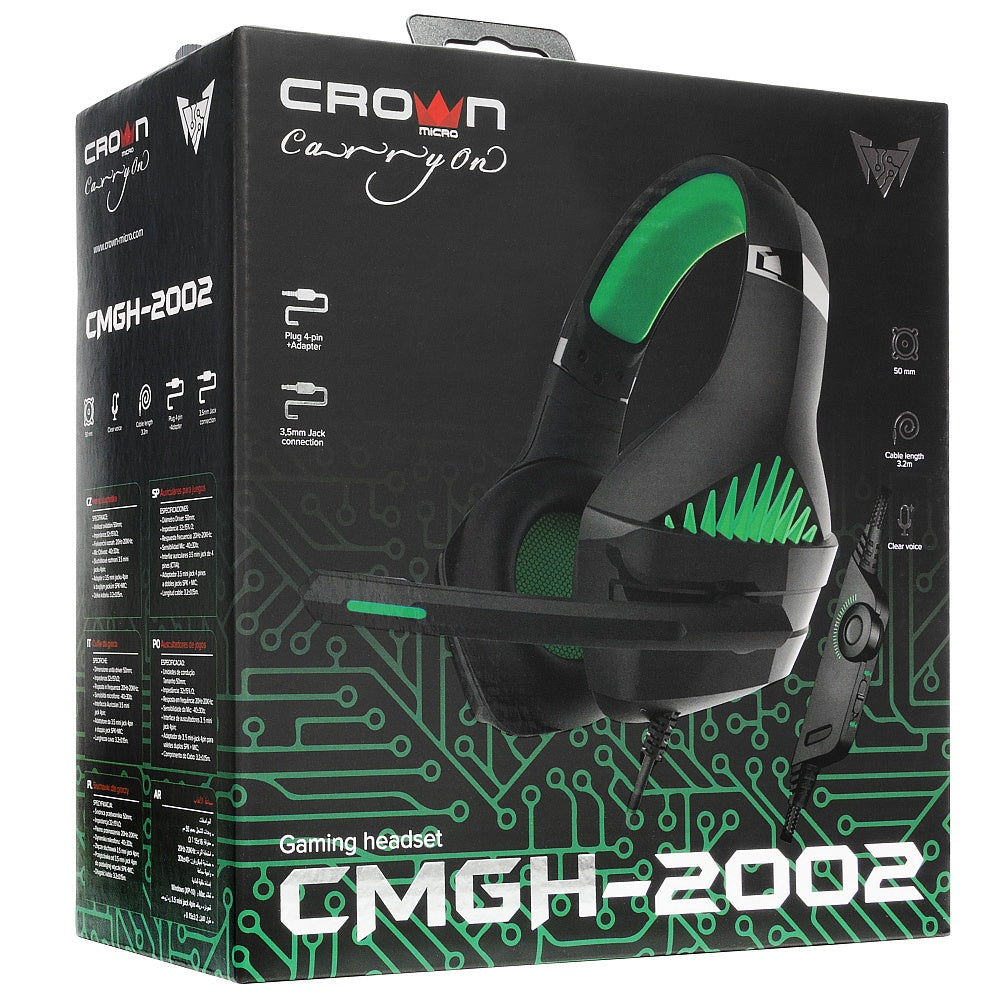 Cuffie da gaming con microfono CMGH-2002 CrownMicro 6970963389327 CMGH-2002