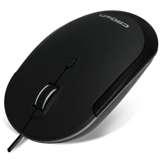 Mouse ottico cablato USB 1000/1600DPI regolabili Crown Micro