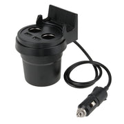 Caricatore per auto con due porte USB e due prese accendisigari da 5 V 1 A+2,4 A con funzione di supporto, 5V 1A+2.4A