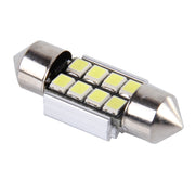 2 PZ 31mm Festoon 3W 300LM Luce bianca 8 LED 3528 SMD Canbus Lampade da lettura per auto senza errori, DC 12, 31mm
