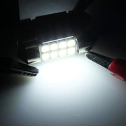 2 PZ 31mm Festoon 3W 300LM Luce bianca 8 LED 3528 SMD Canbus Lampade da lettura per auto senza errori, DC 12, 31mm
