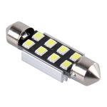 2 PZ 36mm Festoon 3W 300LM Luce bianca 8 LED 3528 SMD Canbus Lampade da lettura per auto senza errori, DC 12, 36mm