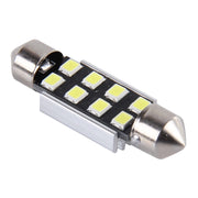 2 PZ 36mm Festoon 3W 300LM Luce bianca 8 LED 3528 SMD Canbus Lampade da lettura per auto senza errori, DC 12, 36mm