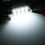 2 PZ 36mm Festoon 3W 300LM Luce bianca 8 LED 3528 SMD Canbus Lampade da lettura per auto senza errori, DC 12, 36mm