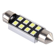 2 PZ 39mm Festoon 3W 300LM Luce bianca 8 LED 3528 SMD Canbus Lampade da lettura per auto senza errori, DC 12, 39mm