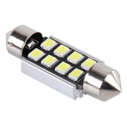 2 PZ 41mm Festoon 3W 300LM Luce bianca 8 LED 3528 SMD Canbus Lampade da lettura per auto senza errori, DC 12, 41mm
