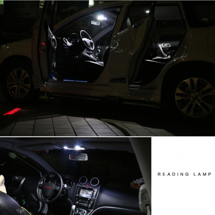 2 PZ 41mm Festoon 3W 300LM Luce bianca 8 LED 3528 SMD Canbus Lampade da lettura per auto senza errori, DC 12, 41mm