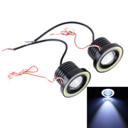 Fendinebbia fendinebbia per auto Angel Eyes da 3,0 pollici DC 12V 10W 900LM 6500K (luce bianca + luce bianca), 3.0 inch