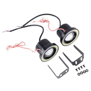 Fendinebbia fendinebbia per auto Angel Eyes da 3,0 pollici DC 12V 10W 900LM 6500K (luce bianca + luce bianca), 3.0 inch