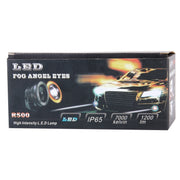 Fendinebbia fendinebbia per auto Angel Eyes da 3,0 pollici DC 12V 10W 900LM 6500K (luce bianca + luce bianca), 3.0 inch