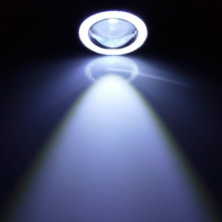 Fendinebbia fendinebbia per auto Angel Eyes da 3,0 pollici DC 12V 10W 900LM 6500K (luce bianca + luce bianca), 3.0 inch