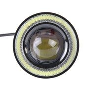 Fendinebbia per auto Angel Eyes da 3,5 pollici DC 12V 10W 900LM 7000K (luce bianca + luce bianca), 3.5 inch