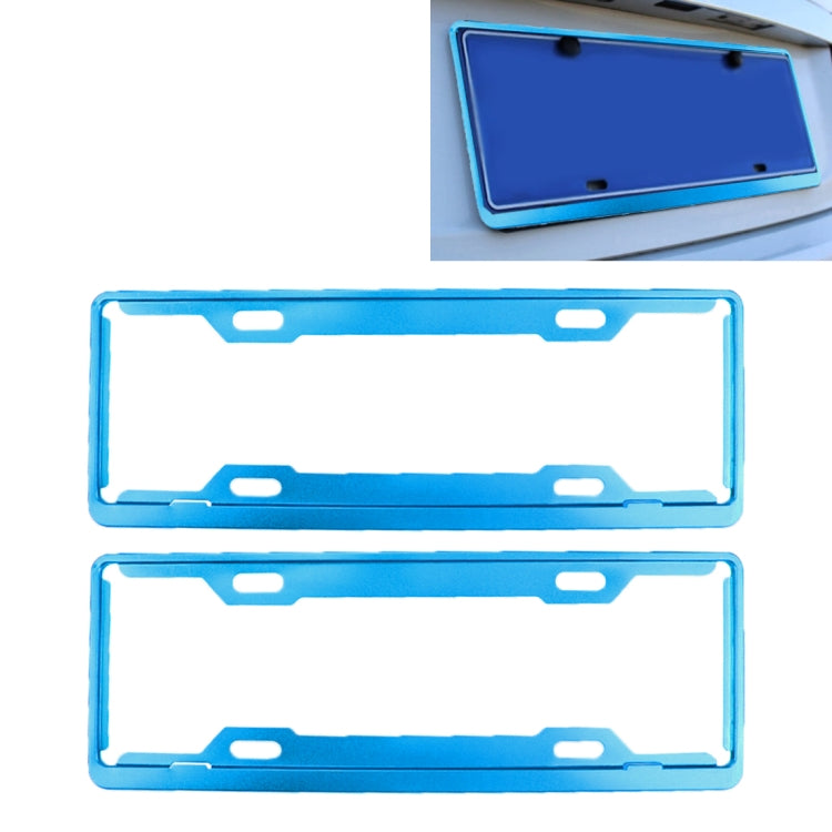 2 pz. Cornici per targa per auto Car Styling Cornice per targa in lega di alluminio Portatarga universale Accessori per auto
