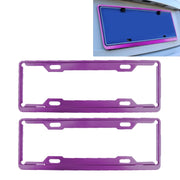 2 pz. Cornici per targa per auto Car Styling Cornice per targa in lega di alluminio Portatarga universale Accessori per auto