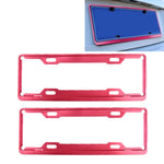 2 pz. Cornici per targa per auto Car Styling Cornice per targa in lega di alluminio Portatarga universale Accessori per auto