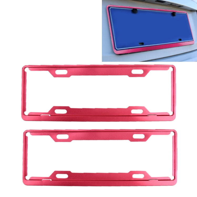 2 pz. Cornici per targa per auto Car Styling Cornice per targa in lega di alluminio Portatarga universale Accessori per auto