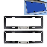 2 pz. Cornici per targa per auto Car Styling Cornice per targa universale Accessori per auto porta targa, Aluminum Alloy License Plate Frame