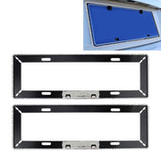 2 pz. Cornici per targa per auto Car Styling Cornice per targa universale Accessori per auto porta targa, Aluminum Alloy License Plate Frame