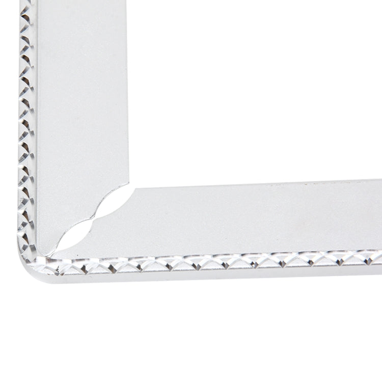 2 pz. Cornici per targa per auto Car Styling Cornice per targa universale Accessori per auto porta targa, Aluminum Alloy License Plate Frame