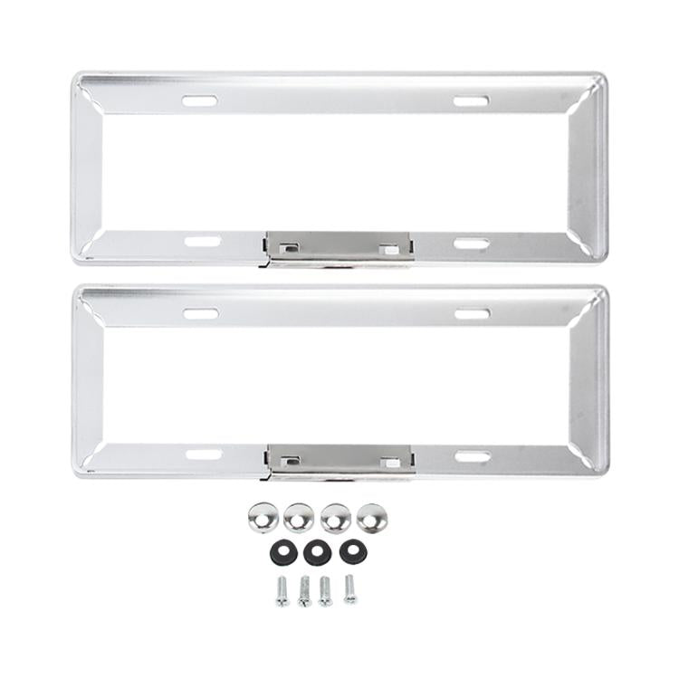 2 pezzi porta targa per auto semplice e bello, accessori per auto porta targa universale, License Plate Frame Holder