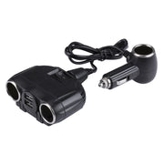 Caricabatteria da auto con presa accendisigari per auto con doppia porta USB Olessson 2.1A / 1A, 1630