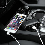 Caricabatteria da auto con presa accendisigari per auto con doppia porta USB Olessson 2.1A / 1A, 1630