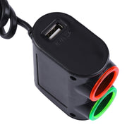 Caricabatteria da auto con presa accendisigari USB da auto dal design aerodinamico Olesson con luce LED colorata, 1631