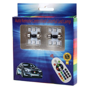 Lampada da lettura a LED per cupola per auto con telecomando bicuspide colorato da 2 pezzi da 31 mm con 6 luci a LED, 31MM  6 LED Lights