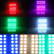 Lampada da lettura a LED per cupola per auto con telecomando bicuspide colorato da 2 pezzi da 31 mm con 6 luci a LED, 31MM  6 LED Lights