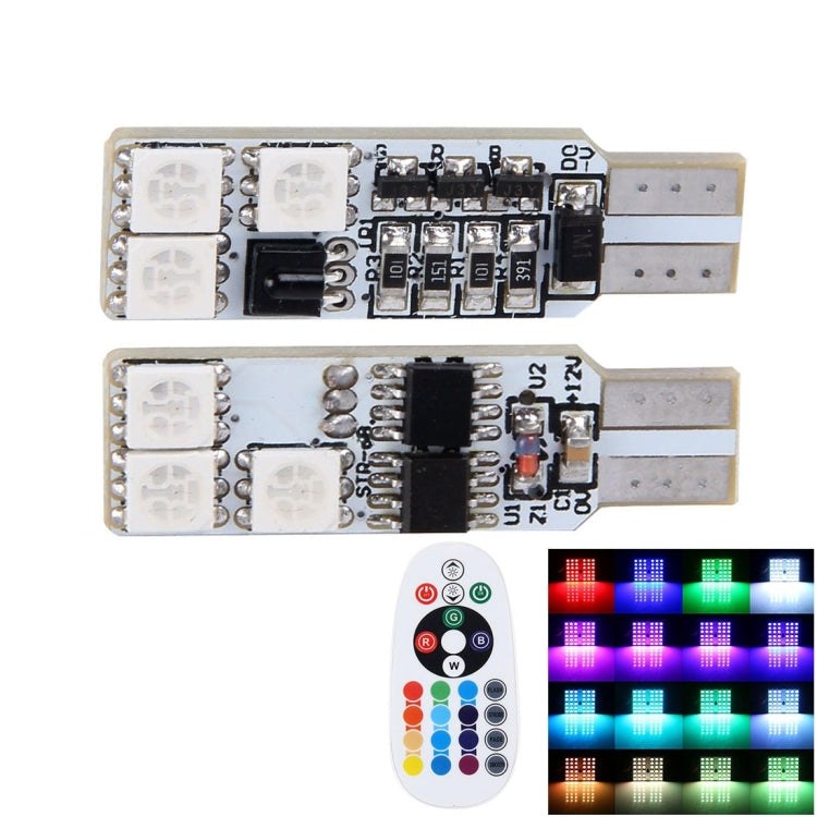 2 pezzi colorati da 36 mm T10 con telecomando per auto, lampada da lettura a LED con 6 luci a LED, 36MM 6 LED Lights