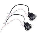 2 pezzi 2,5 pollici DC12-24V 10W 900LM 6500K Car Angel Eyes Fendinebbia Fendinebbia, Lunghezza cavo: 20 cm (luce bianca + luce bianca), 2.5 inch 10W 900LM/6500K  White+White