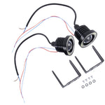 2 pezzi 2,5 pollici DC12-24V 10W 900LM 6500K Car Angel Eyes Fendinebbia Fendinebbia, Lunghezza cavo: 20 cm (luce bianca + luce bianca), 2.5 inch 10W 900LM/6500K  White+White