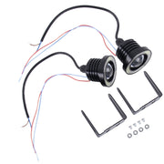 2 pezzi 2,5 pollici DC12-24V 10W 900LM 6500K Car Angel Eyes Fendinebbia Fendinebbia, Lunghezza cavo: 20 cm (luce bianca + luce bianca), 2.5 inch 10W 900LM/6500K  White+White