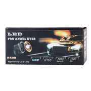 2 pezzi 2,5 pollici DC12-24V 10W 900LM 6500K Car Angel Eyes Fendinebbia Fendinebbia, Lunghezza cavo: 20 cm (luce bianca + luce bianca), 2.5 inch 10W 900LM/6500K  White+White
