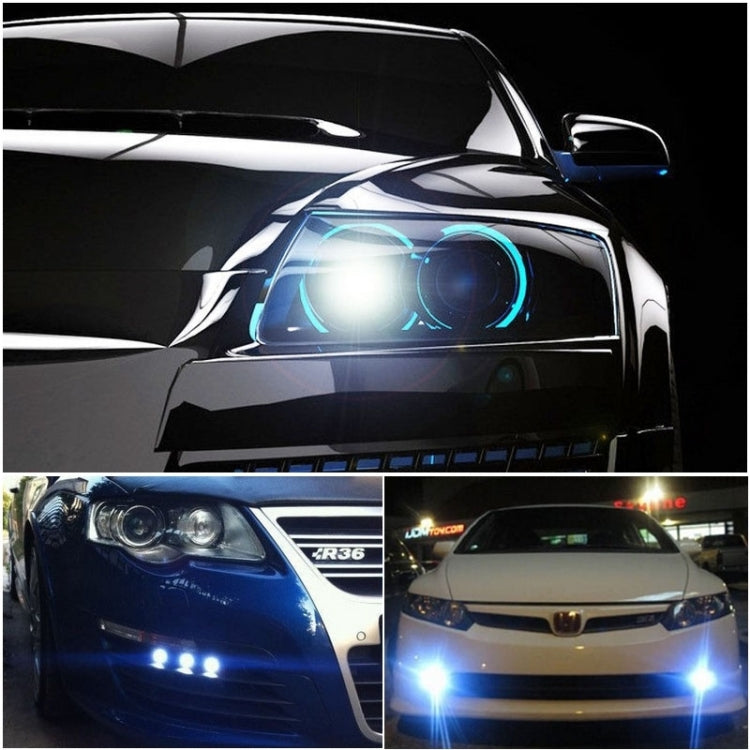 2 pezzi 2,5 pollici DC12-24V 10W 900LM 6500K Car Angel Eyes Fendinebbia Fendinebbia, Lunghezza cavo: 20 cm (luce bianca + luce bianca), 2.5 inch 10W 900LM/6500K  White+White