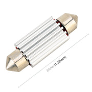 2 PZ DC 12V 2W 31MM 4014 Porta bicuspide Nessuna decodifica Lampada da lettura a cupola per auto Lampada da lettura a LED con 10 luci a LED, 31MM