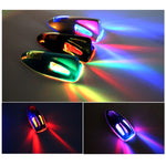 Luce solare colorata Anti collisione Pinna di squalo Fanale posteriore per auto LED Flash Spia di avvertenza