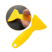 100 pezzi di raschietto piccolo in plastica gialla per pellicole per auto, accessori per raschietto per pellicole, Yellow Plastic Small Scraper