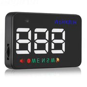 Geyiren A5 HUD Head Up Display per auto da 3,5 pollici con sistema GPS, display a due modalità, sensori di luce, velocità KM/h MPH, bussola, allarme di velocità, A5(Black), A5 (Green Light)
