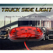 10 pz 10-30 V auto camion rimorchio Piranha LED indicatore laterale lampeggiante luci lampadina, luce rossa, 10 PCS Red Light 10-30V